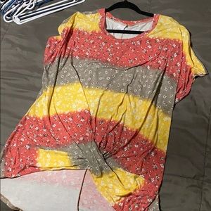 3X shirt. High low. Very dressy